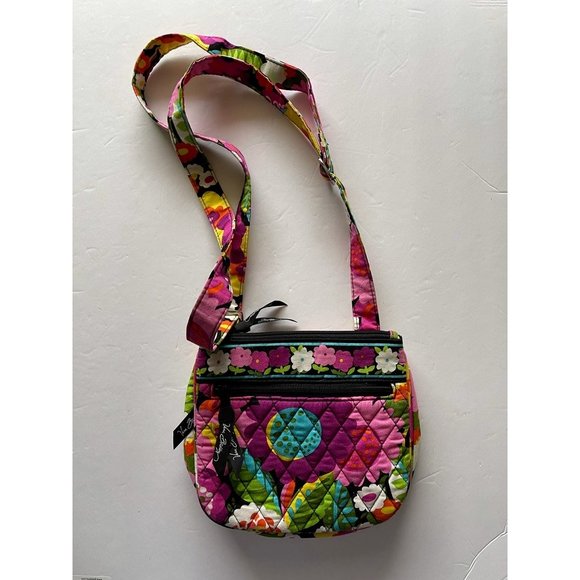 Vera Bradley Womens Crossbody Bag Multicolor Purpl - Picture 1 of 4